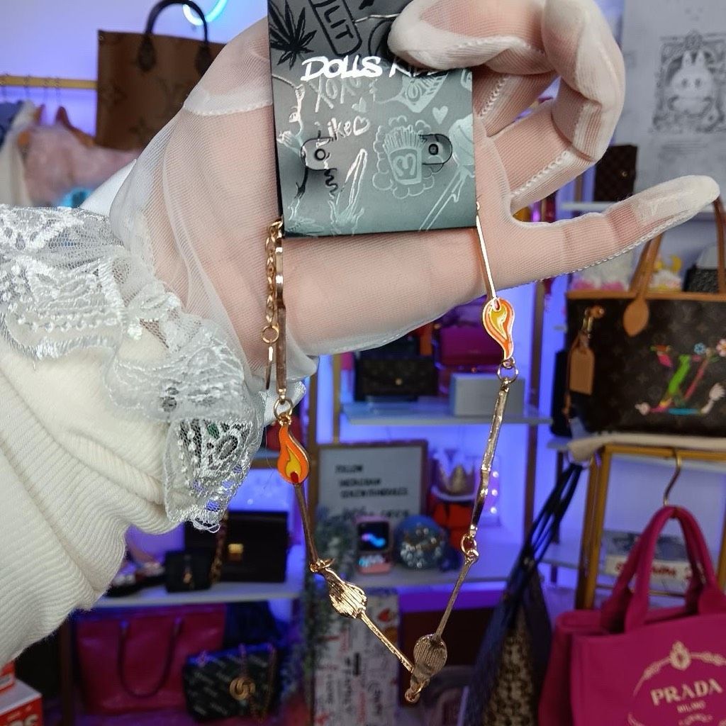New Dolls Kill Darker Wave Match Stick Fire Bracelet 35$